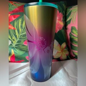 Starbucks Tropical Stainless Steel Tumbler 24 OZ